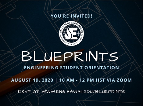 Blueprints invitation cover