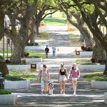 Students walking on McCarthy Mall
