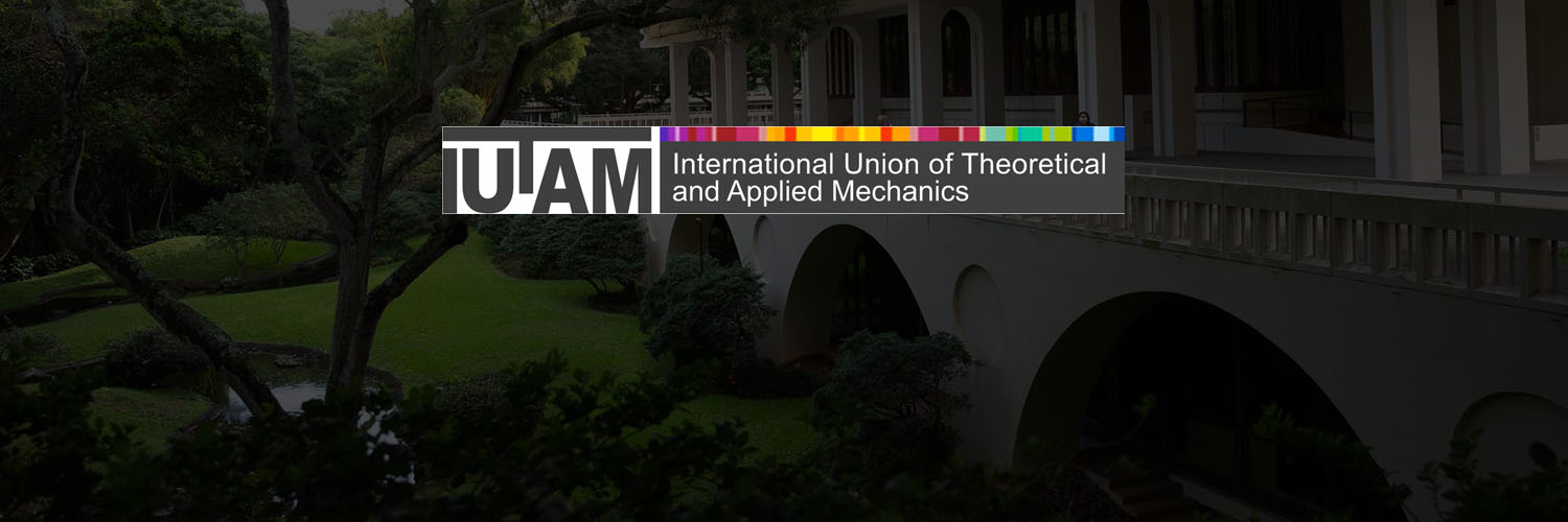 IUTAM Logo Laid Over Image Of Jefferson Hall At UH Manoa