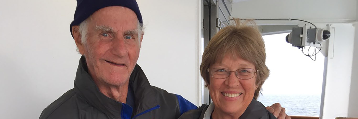 Prof. Grace With His Arm Around His Wife