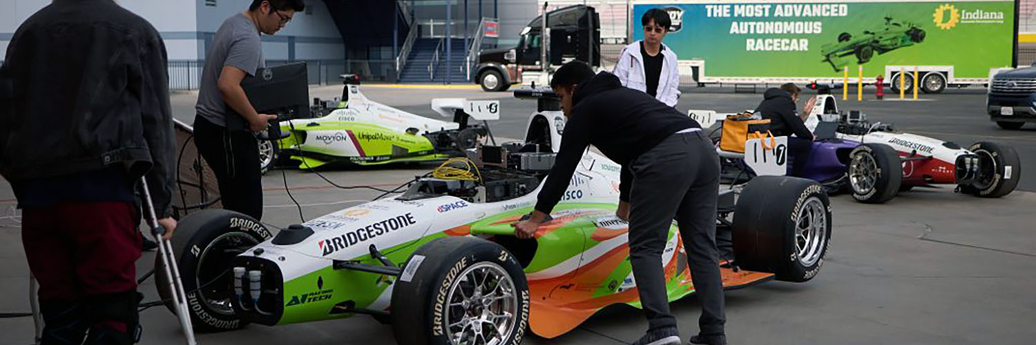 UH Students Preparing Their Race Car